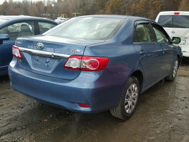 5YFBU4EE6DP140400 - 2013 TOYOTA COROLLA BA BLUE photo 4