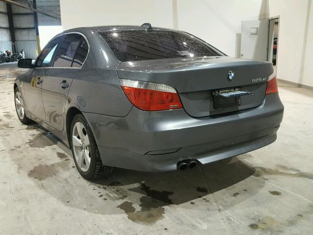 WBANF33597CS40201 - 2007 BMW 525 XI GRAY photo 3