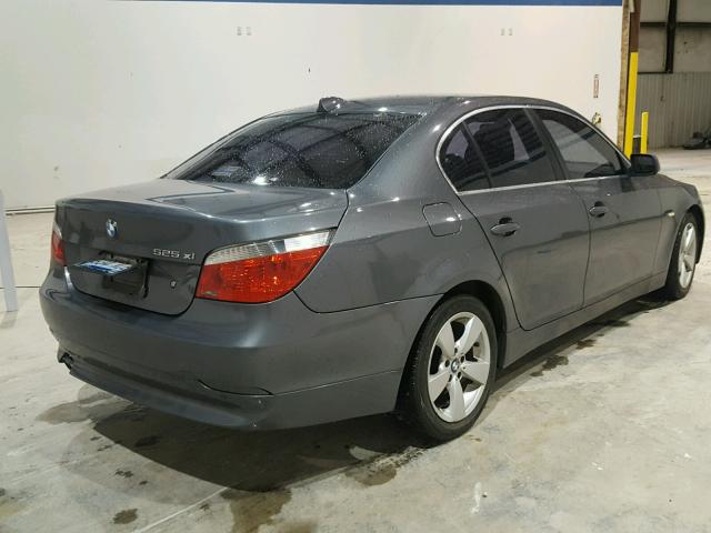 WBANF33597CS40201 - 2007 BMW 525 XI GRAY photo 4