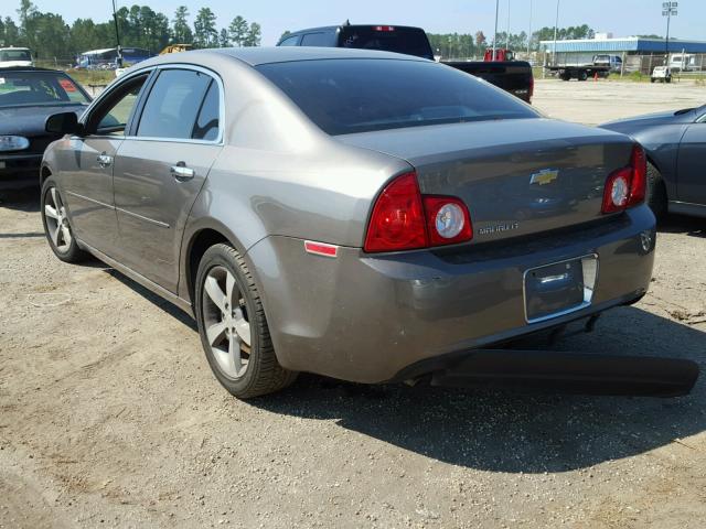 1G1ZC5EU6CF235455 - 2012 CHEVROLET MALIBU 1LT BROWN photo 3