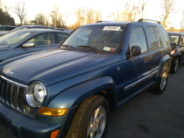1J4GL58K05W564156 - 2005 JEEP LIBERTY LI BLUE photo 2