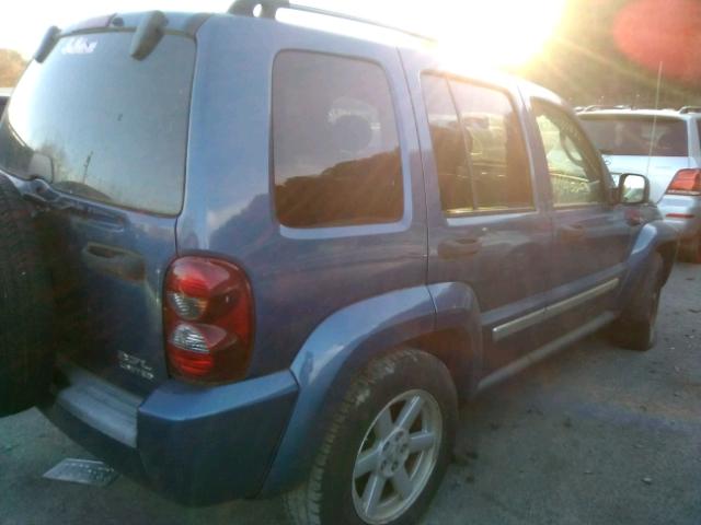 1J4GL58K05W564156 - 2005 JEEP LIBERTY LI BLUE photo 4