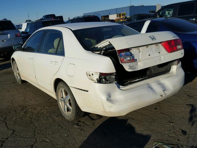 1HGCM56755A041231 - 2005 HONDA ACCORD WHITE photo 3