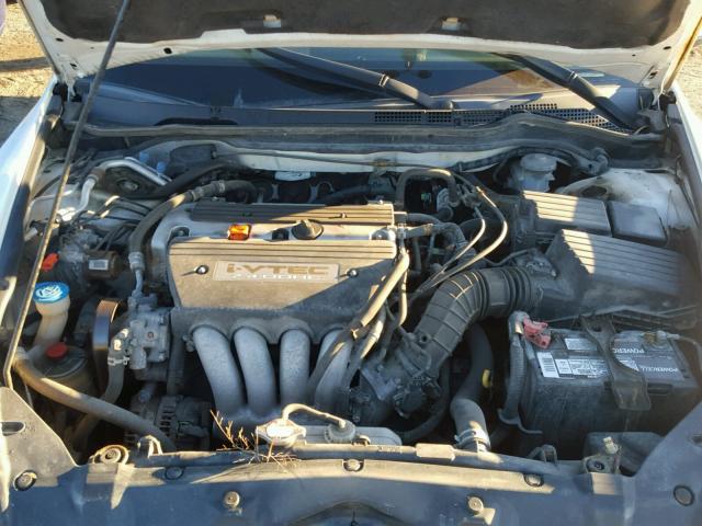 1HGCM56755A041231 - 2005 HONDA ACCORD WHITE photo 7