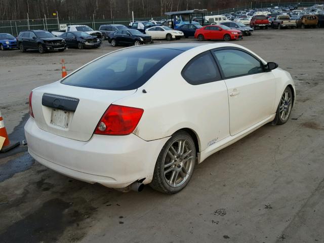 JTKDE177550011474 - 2005 TOYOTA SCION TC WHITE photo 4