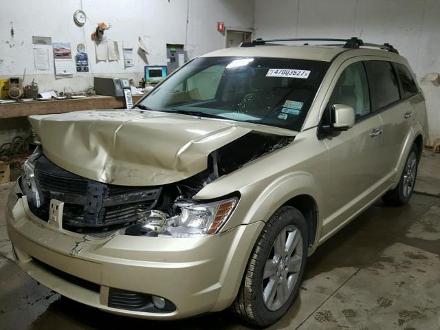 3D4PH9FV6AT283364 - 2010 DODGE JOURNEY R/ TAN photo 2