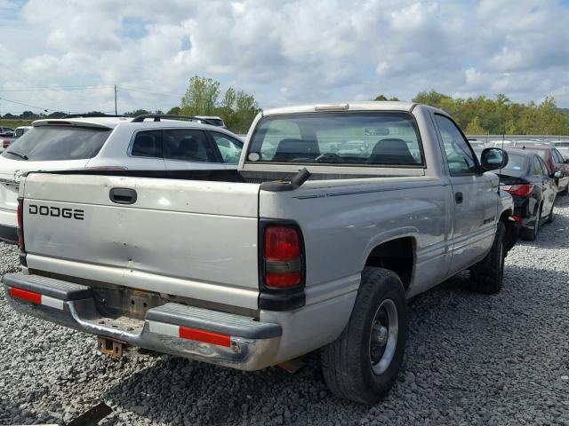 3B7HC16Y1XM501192 - 1999 DODGE RAM 1500 SILVER photo 4