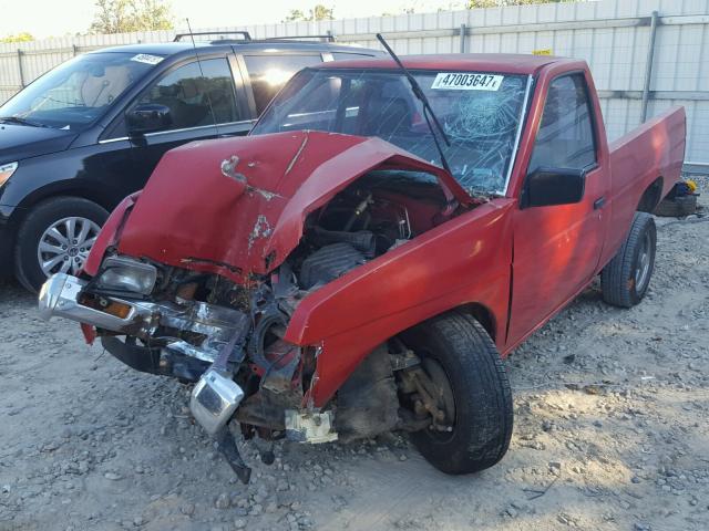 1N6SD11S7MC407964 - 1991 NISSAN TRUCK SHOR RED photo 2