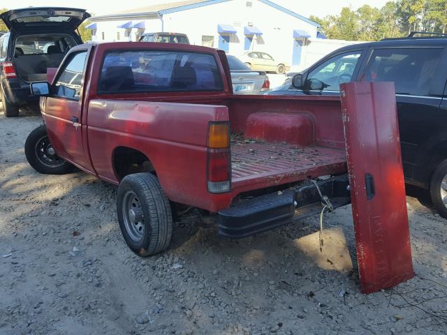 1N6SD11S7MC407964 - 1991 NISSAN TRUCK SHOR RED photo 3