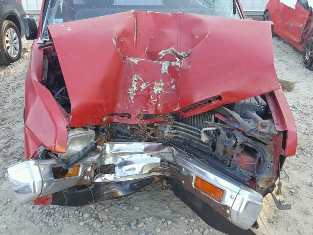 1N6SD11S7MC407964 - 1991 NISSAN TRUCK SHOR RED photo 7