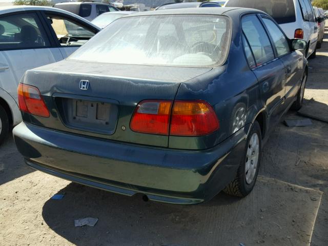 2HGEJ6617YH555185 - 2000 HONDA CIVIC BASE Жасыл фото 4