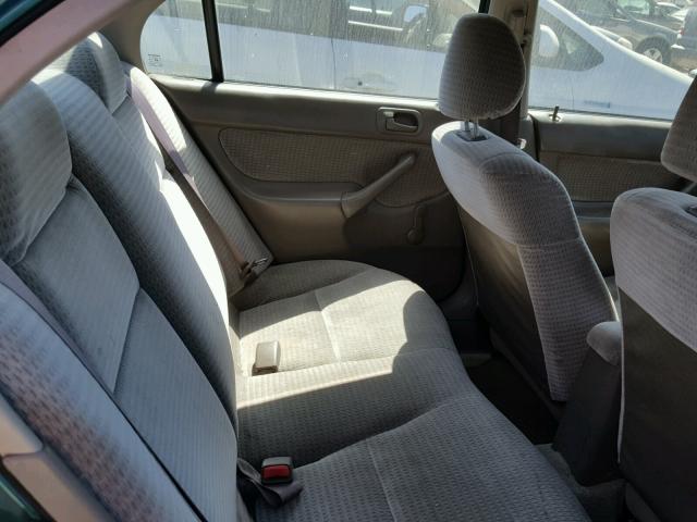 2HGEJ6617YH555185 - 2000 HONDA CIVIC BASE Жасыл фото 6