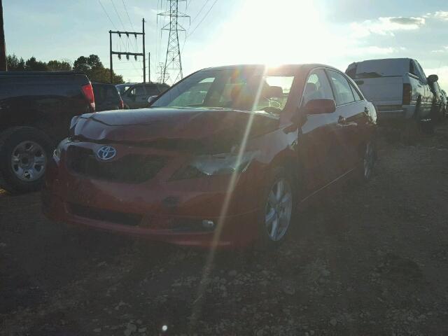 4T1BE46K27U190764 - 2007 TOYOTA CAMRY RED photo 2