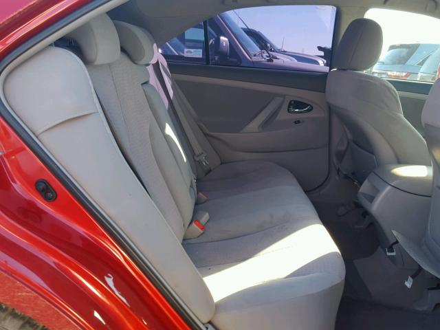4T4BF3EKXBR216938 - 2011 TOYOTA CAMRY BASE RED photo 6