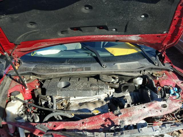 4T4BF3EKXBR216938 - 2011 TOYOTA CAMRY BASE RED photo 7