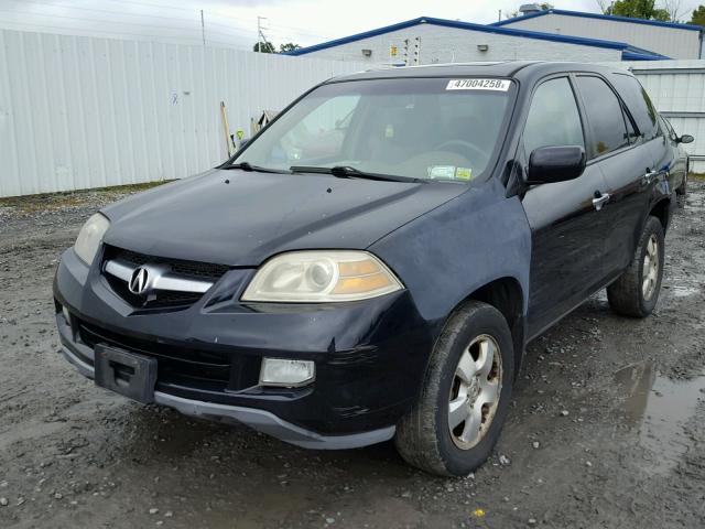 2HNYD18245H551449 - 2005 ACURA MDX BLACK photo 2