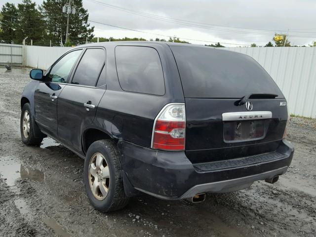 2HNYD18245H551449 - 2005 ACURA MDX BLACK photo 3