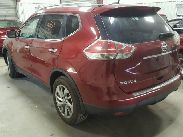 5N1AT2MT2EC790253 - 2014 NISSAN ROGUE S MAROON photo 3