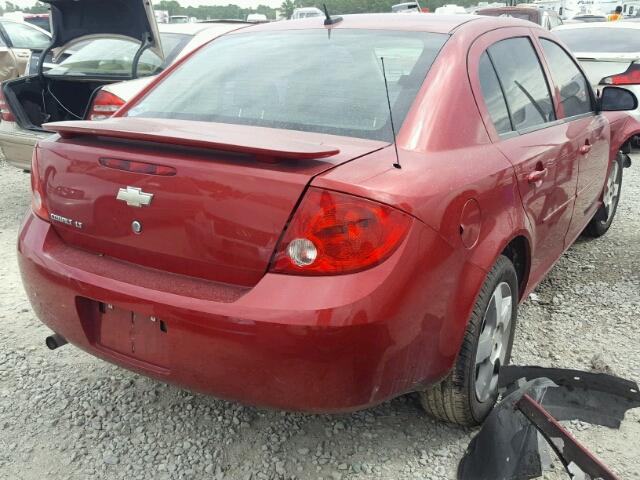 1G1AD5F53A7134432 - 2010 CHEVROLET COBALT 1LT BURGUNDY photo 4