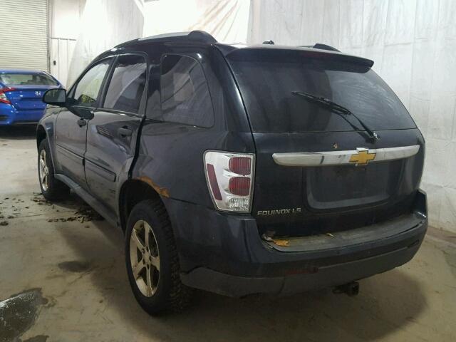 2CNDL13F576065583 - 2007 CHEVROLET EQUINOX BLACK photo 3