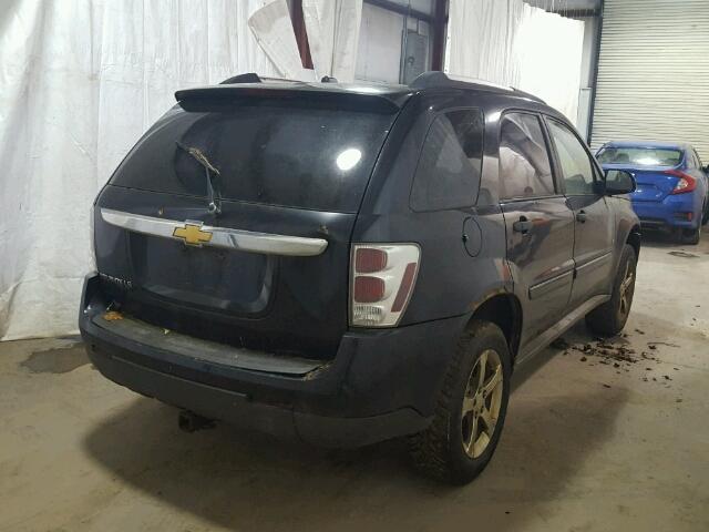 2CNDL13F576065583 - 2007 CHEVROLET EQUINOX BLACK photo 4