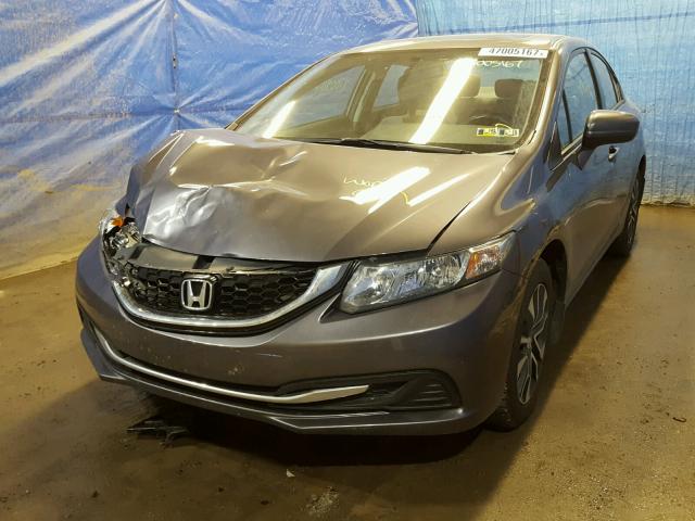 19XFB2F81FE295560 - 2015 HONDA CIVIC EX GRAY photo 2