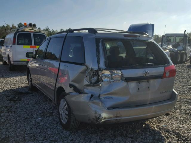 5TDZA23C86S496242 - 2006 TOYOTA SIENNA CE SILVER photo 3