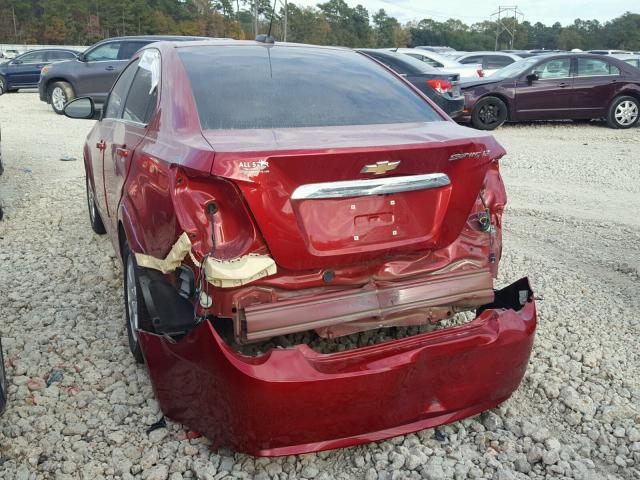 1G1JC5SH9F4215866 - 2015 CHEVROLET SONIC LT RED photo 3