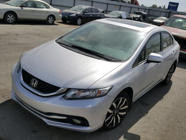 19XFB2F98FE206933 - 2015 HONDA CIVIC EXL 银色 照片 2