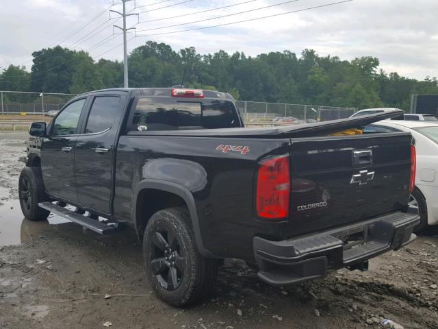 1GCGTCE38G1311903 - 2016 CHEVROLET COLORADO L BLACK photo 3