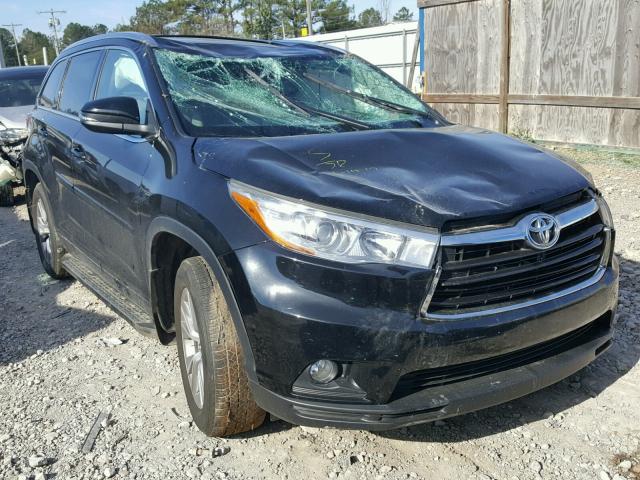 5TDKKRFH7FS080715 - 2015 TOYOTA HIGHLANDER BLACK photo 1