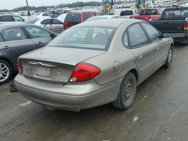 1FAFP53UX2G175759 - 2002 FORD TAURUS SE GOLD photo 4