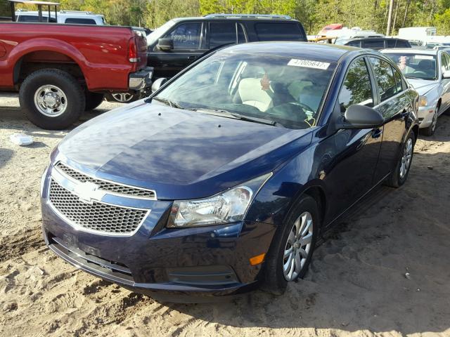 1G1PC5SH3B7152735 - 2011 CHEVROLET CRUZE LS BLUE photo 2