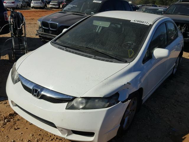 2HGFA166X9H335348 - 2009 HONDA CIVIC WHITE photo 2