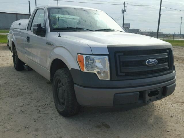 1FTMF1CM8EKD55496 - 2014 FORD F150 SILVER photo 1