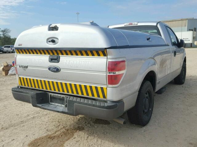 1FTMF1CM8EKD55496 - 2014 FORD F150 SILVER photo 4