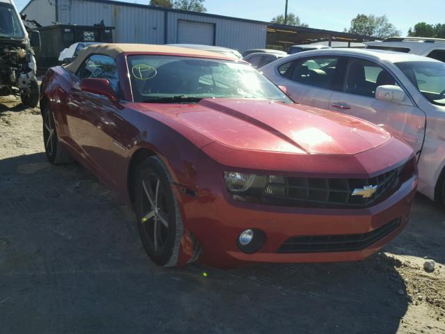 2G1FB3D34C9180547 - 2012 CHEVROLET CAMARO LT RED photo 1