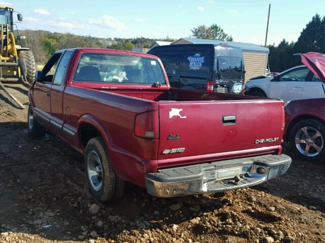 1GCCS19X438153208 - 2003 CHEVROLET S TRUCK S1 RED photo 3