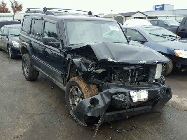 1J8HG48K06C202042 - 2006 JEEP COMMANDER BLACK photo 1