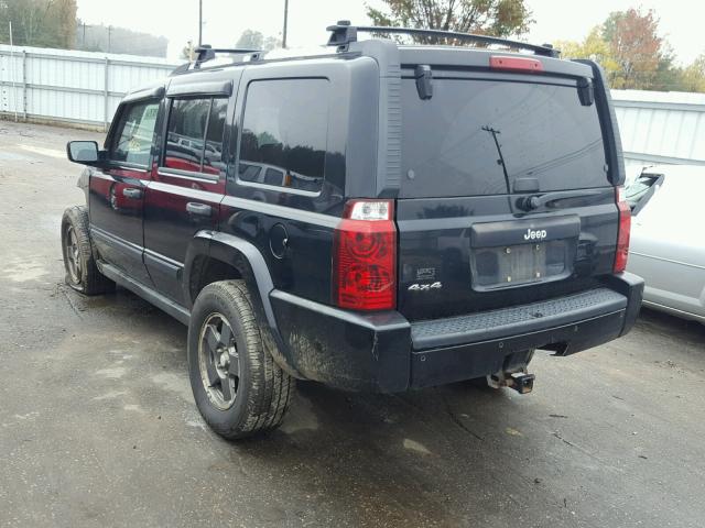 1J8HG48K06C202042 - 2006 JEEP COMMANDER BLACK photo 3