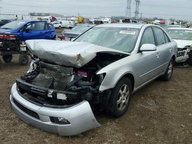 5NPEU46F56H056962 - 2006 HYUNDAI SONATA GLS SILVER photo 2