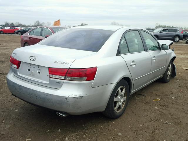 5NPEU46F56H056962 - 2006 HYUNDAI SONATA GLS SILVER photo 4