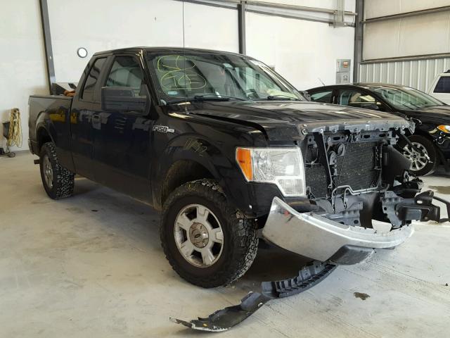 1FTRX12849KC75352 - 2009 FORD F150 SUPER BLACK photo 1