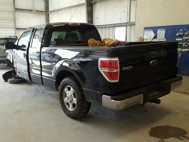 1FTRX12849KC75352 - 2009 FORD F150 SUPER BLACK photo 3