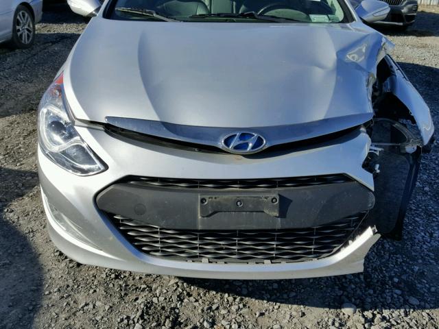 KMHEC4A49BA014302 - 2011 HYUNDAI SONATA HYB SILVER photo 7