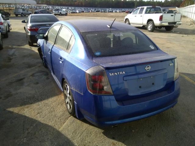 3N1AB6AP2CL747784 - 2012 NISSAN SENTRA 2.0 BLUE photo 3