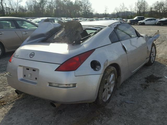 JN1AZ34D93T106946 - 2003 NISSAN 350Z COUPE SILVER photo 4