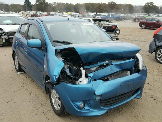 ML32A4HJ7EH014791 - 2014 MITSUBISHI MIRAGE ES BLUE photo 1