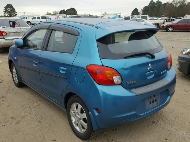 ML32A4HJ7EH014791 - 2014 MITSUBISHI MIRAGE ES BLUE photo 3