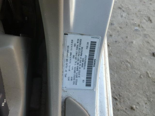 YV1VW29562F810127 - 2002 VOLVO V40 1.9T SILVER photo 10